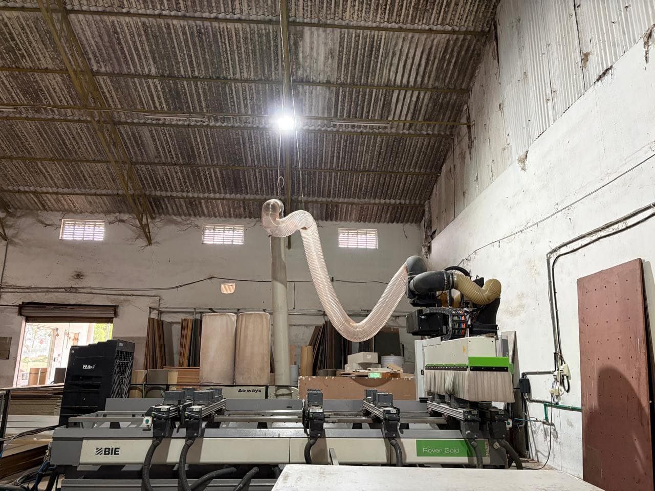 Edge banding and finishing at V3 Spaces factory